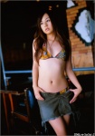 bikini denim idol_a_gogo miniskirt natsukawa_jun open_skirt skirt swimsuit rating:Safe score:0 user:nil!