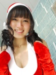 cleavage detached_sleeves santa_costume sayaka stocking_cap twintails rating:Safe score:0 user:nil!