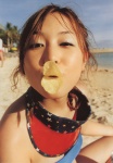 anzu_sayuri beach bikini_top evolutions ocean potato_chips swimsuit visor rating:Safe score:0 user:nil!