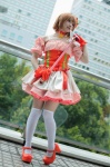 blouse cardcaptor_sakura choker corset cosplay crown gloves kanan_kaori kinomoto_sakura miniskirt skirt thighhighs wand zettai_ryouiki rating:Safe score:0 user:nil!