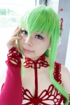 bra cc choker code_geass cosplay detached_sleeves gown green_hair suu rating:Safe score:0 user:pixymisa