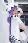 camisole cape choker cosplay gloves hat konoha patchouli_knowledge purple_hair skirt touhou rating:Safe score:1 user:nil!