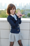 blazer blouse castanets chamaro cosplay hair_clips hirasawa_yui k-on! pantyhose pleated_skirt school_uniform skirt rating:Safe score:1 user:nil!