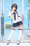 blouse cosplay djmax headphones kipi pleated_skirt skirt sweet_shining_shooting_star_(djmax) thighhighs zettai_ryouiki rating:Safe score:8 user:nil!