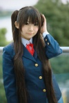 blazer blouse cosplay k-on! makoto nakano_azusa pleated_skirt school_uniform skirt twintails rating:Safe score:0 user:nil!