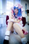 blue_hair cosplay dress hat maropapi remilia_scarlet socks touhou touhou_ningyou_fuminori_shirizu_2 wings rating:Safe score:1 user:nil!