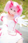 blouse choker cosplay gloves hair_ribbons kaname_madoka miiko miniskirt pink_hair puella_magi_madoka_magica skirt twintails rating:Safe score:0 user:pixymisa