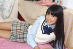 bed blouse pleated_skirt school_uniform shiina_momo skirt sweater_vest rating:Safe score:1 user:nil!