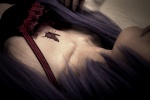 bikini_top bra cosplay eh?_ah_sou_(vocaloid) hatsune_miku houtou_singi purple_hair swimsuit twintails vocaloid rating:Safe score:0 user:xkaras