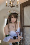 aiyoku_no_eustia blouse choker cleavage corset cosplay detached_sleeves enako eris_floraria hairband koku_no_kanaria rating:Safe score:1 user:nil!