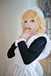 apron blonde_hair blouse cosplay hairband hana_(ii) jumper maid maid_uniform tamae zone-00 rating:Safe score:2 user:nil!