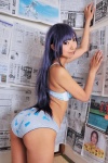 ass bakemonogatari bra cosplay karimonogatari necoco panties purple_hair senjougahara_hitagi rating:Safe score:6 user:nil!