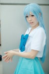 blouse blue_hair cosplay i.o.n pleated_skirt school_uniform shii skirt tsuburagi_ion rating:Safe score:0 user:nil!