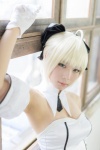 bianco blonde_hair cosplay dress fate/grand_order gloves hairbow saber saber_lily usakichi rating:Safe score:1 user:nil!