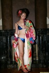 bikini cleavage kimono open_clothes pipe side-tie_bikini swimsuit tani_momoko rating:Safe score:2 user:nil!