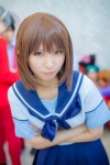 anegasaki_nene blouse cosplay love_plus pleated_skirt rinami sailor_uniform scarf school_uniform skirt rating:Safe score:1 user:pixymisa