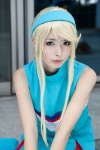 asami_uki blonde_hair cheerleader_uniform cosplay dress hairband heroman lina_davis rating:Safe score:0 user:pixymisa
