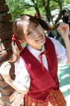 cosplay fuuma mahou_sensei_negima! narutaki_fuka school_uniform skirt twintails vest rating:Safe score:0 user:Log