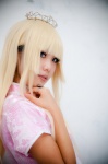 asakura_irori blonde_hair cosplay crown dress original rating:Safe score:1 user:DarkSSA