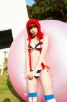 bikini cleavage hood shinoda_mariko side-tie_bikini swimsuit thighhighs vyj_107 rating:Safe score:2 user:nil!