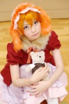 animal_ears cosplay dog_ears dress forest hoodie kaieda_kae mayuzumi_kaoru orange_hair stuffed_animal teddy_bear thighhighs rating:Safe score:1 user:nil!