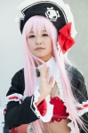 armbands bow bra captain_liliana collar cosplay itsuki_akira overcoat pink_hair pirate_hat queen's_blade_rebellion rating:Safe score:0 user:pixymisa