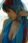 beach cleavage dress komatsu_ayaka ponytail wpb_116 rating:Safe score:1 user:nil!