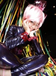 bodysuit corset hairbow niwa_mikiho pink_hair rating:Safe score:0 user:nil!