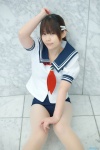 blouse cosplay niimi_haruka pantyhose photo_kano sailor_uniform scarf school_uniform sheer_legwear swimsuit yuu_(ii) rating:Safe score:0 user:pixymisa