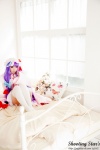 bed cosplay dress hat patchouli_knowledge purple_hair robe saku sweet_garden thighhighs touhou zettai_ryouiki rating:Safe score:0 user:nil!