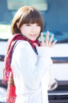 aki_(iv) anegasaki_nene cosplay love_plus sailor_uniform scarf scarf_tie school_uniform sweater rating:Safe score:0 user:pixymisa