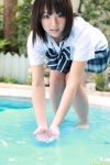 barefoot blouse costume dgc_0611 miniskirt plaid pleated_skirt pool school_uniform shinozaki_ai skirt wet rating:Safe score:1 user:nil!
