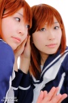 anegasaki_nene cosplay haruki love_plus mirror orange_hair sailor_uniform school_uniform rating:Safe score:0 user:nil!