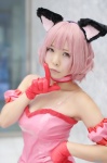 animal_ears cat_ears choker cosplay dress gloves misa momomiya_ichigo pink_hair tokyo_mew_mew rating:Safe score:0 user:nil!