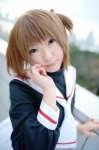 cardcaptor_sakura cosplay kinomoto_sakura natsume_megumi pleated_skirt sailor_uniform school_uniform skirt twintails rating:Safe score:0 user:nil!
