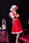 blonde_hair blouse cosplay eastern_fran flandre_scarlet hat skirt socks suzuka touhou vest rating:Safe score:0 user:nil!