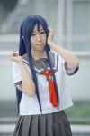 aragaki_ayase blue_hair cosplay marili_shiuichi ore_no_imouto_ga_konna_ni_kawaii_wake_ga_nai pleated_skirt sailor_uniform school_uniform skirt rating:Safe score:0 user:nil!
