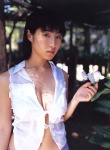 cleavage flowers lovers_eye sato_hiroko skirt sleeveless_blouse rating:Safe score:0 user:nil!