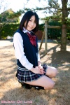 blouse ichimura_shiori kneesocks pleated_skirt school_uniform skirt sweater_vest rating:Safe score:2 user:nil!