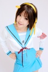armband cosplay hair_ribbons kipi pantyhose sailor_uniform school_uniform suzumiya_haruhi suzumiya_haruhi_no_yuuutsu rating:Safe score:1 user:nil!