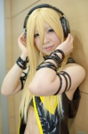 bikini_top blonde_hair collar cosplay headset lily_(vocaloid) mizuno swimsuit vest vocaloid rating:Safe score:0 user:nil!