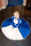 blonde_hair braids cosplay dress fate/series fate/stay_night inui_youko saber rating:Safe score:1 user:nil!