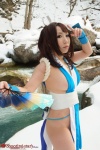 cosplay fan gauntlets hairbow kimono king_of_fighters kunoichi saku shiranui_mai sideboob rating:Safe score:4 user:nil!