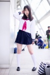 blouse cosplay kneehighs original pleated_skirt sailor_uniform scarf_tie school_uniform skirt usagi-chan rating:Safe score:0 user:pixymisa