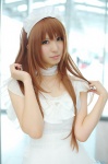 apron choker cosplay dress hairband maid maid_uniform orange_hair original rinami rating:Safe score:0 user:nil!