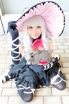 bowtie cosplay dress elbow_gloves gloves melty okoge plushie shining_hearts thighhighs white_hair witch_hat rating:Safe score:0 user:pixymisa