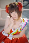 amami_haruka choker cleavage cosplay dress hairbows idolmaster_2 myumyu one_glove rating:Safe score:1 user:nil!