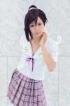 cosplay hentai_ouji_to_warawanai_neko nasuvi pleated_skirt ponytail sailor_uniform school_uniform skirt tsutsukakushi_tsukushi rating:Safe score:0 user:pixymisa