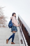backpack jacket shino_kei skirt thighhighs zettai_ryouiki rating:Safe score:1 user:pixymisa