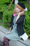 amnesia beret blonde_hair braid cosplay dress heroine_(amnesia) jacket nana pantyhose rating:Safe score:0 user:nil!
